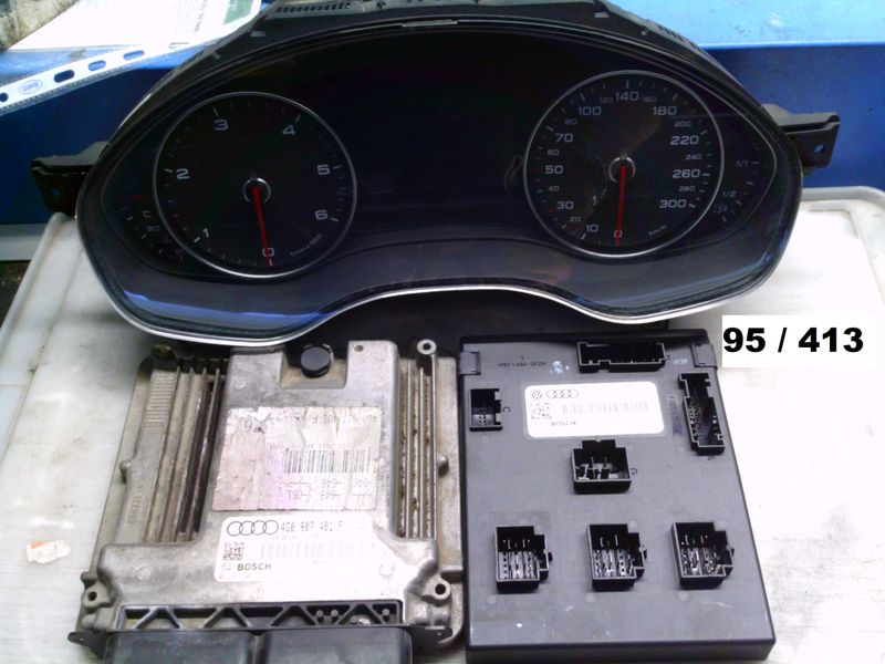 95-413 Kit Motore Audi 0 281 017 722 0281017722 4G0 907 401 F 4H0 907 063 N   BCM1 2.0 0 263 672 079 4GB920930T Audi Diesel A 7