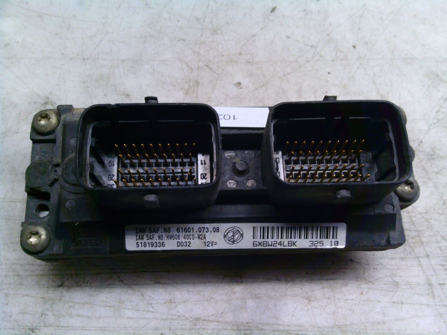 102-83 Centralina Motore Magneti Marelli IAW 5AF.N8 IAW5AF.N8 61601.073.08 D032 51819336 HW606/40CD-W2A Lancia Benzina Ypsilon 102-83 Centralina Motore Magneti Marelli IAW 5AF.N8 IAW5AF.N8 61601.073.08 D032 51819336 HW606/40CD-W2A Lancia Benzina Ypsilon