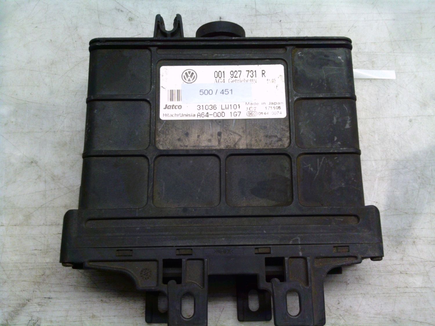 500-451 Centralina Cambio Automatico Jatco 001 927 731 R 001927731R A64-000 1G7 31036 LW101 JC7 Volkswagen Polo 500-451 Centralina Cambio Automatico Jatco 001 927 731 R 001927731R A64-000 1G7 31036 LW101 JC7 Volkswagen Polo
