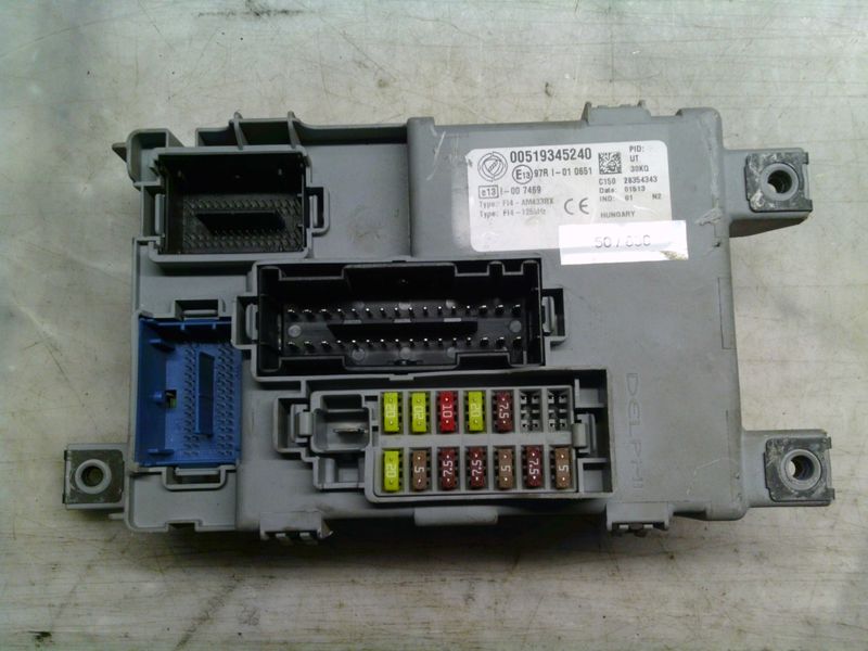 50-830 Body Computer Delphi 00519345240   28354343 01 N2  Fiat Benzina Panda