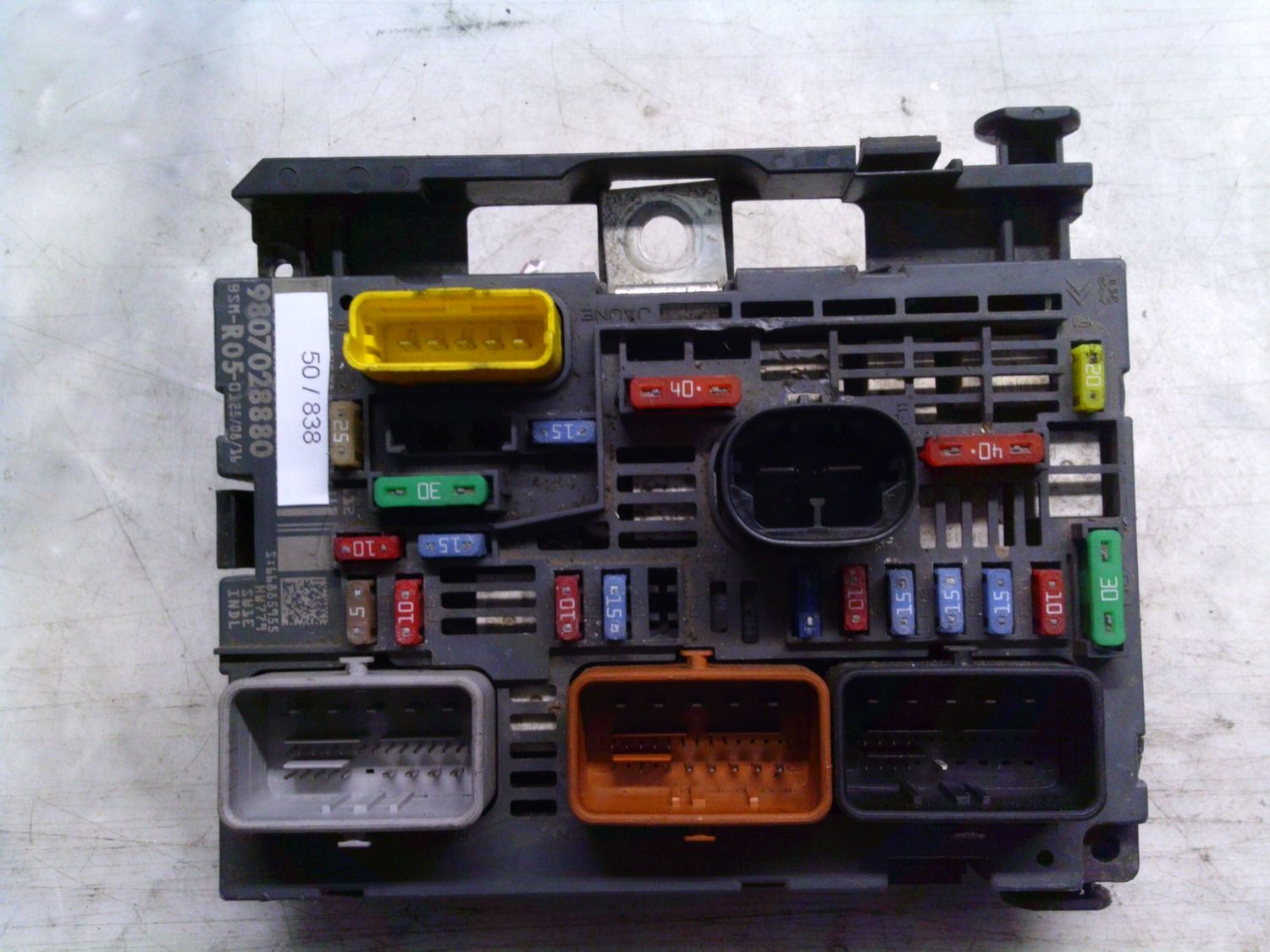 50-838 Body Computer Delphi 9807028880   BSM-R05 HW779 SW1E  Citroen / Peugeot Diesel Varie