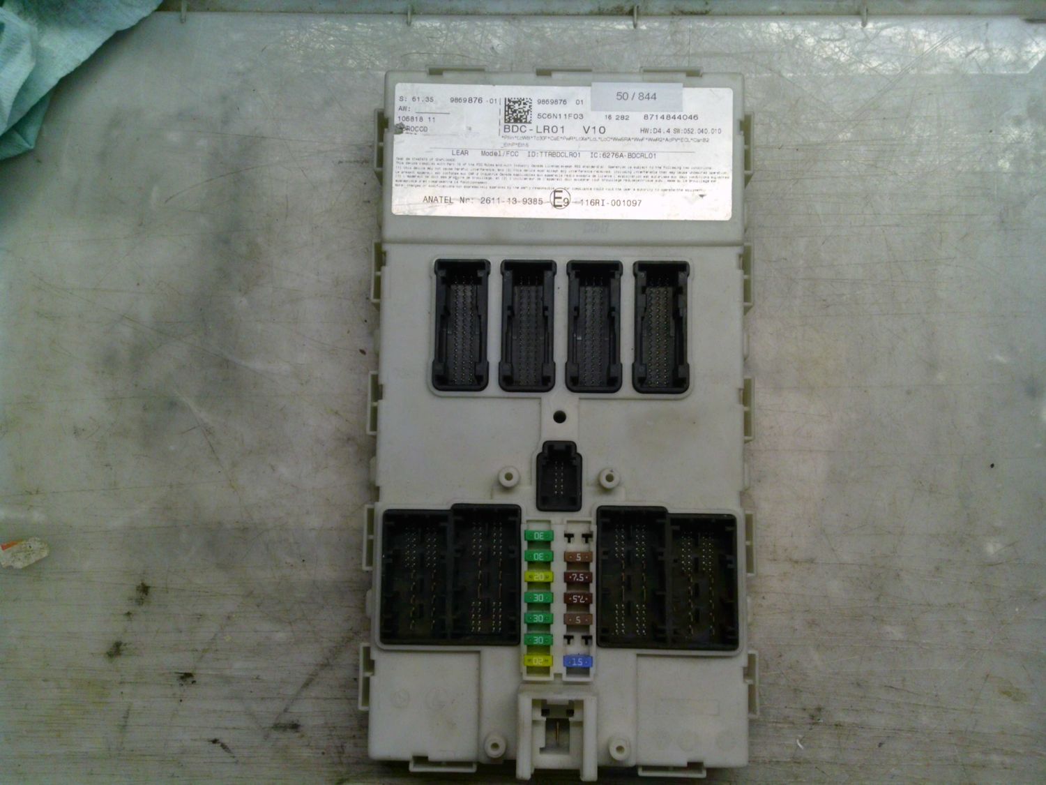 50-844 Body Computer Lear 2611-13-9385 2611139385 BDC-LR01 V10 9869876-01   Bmw  Serie X