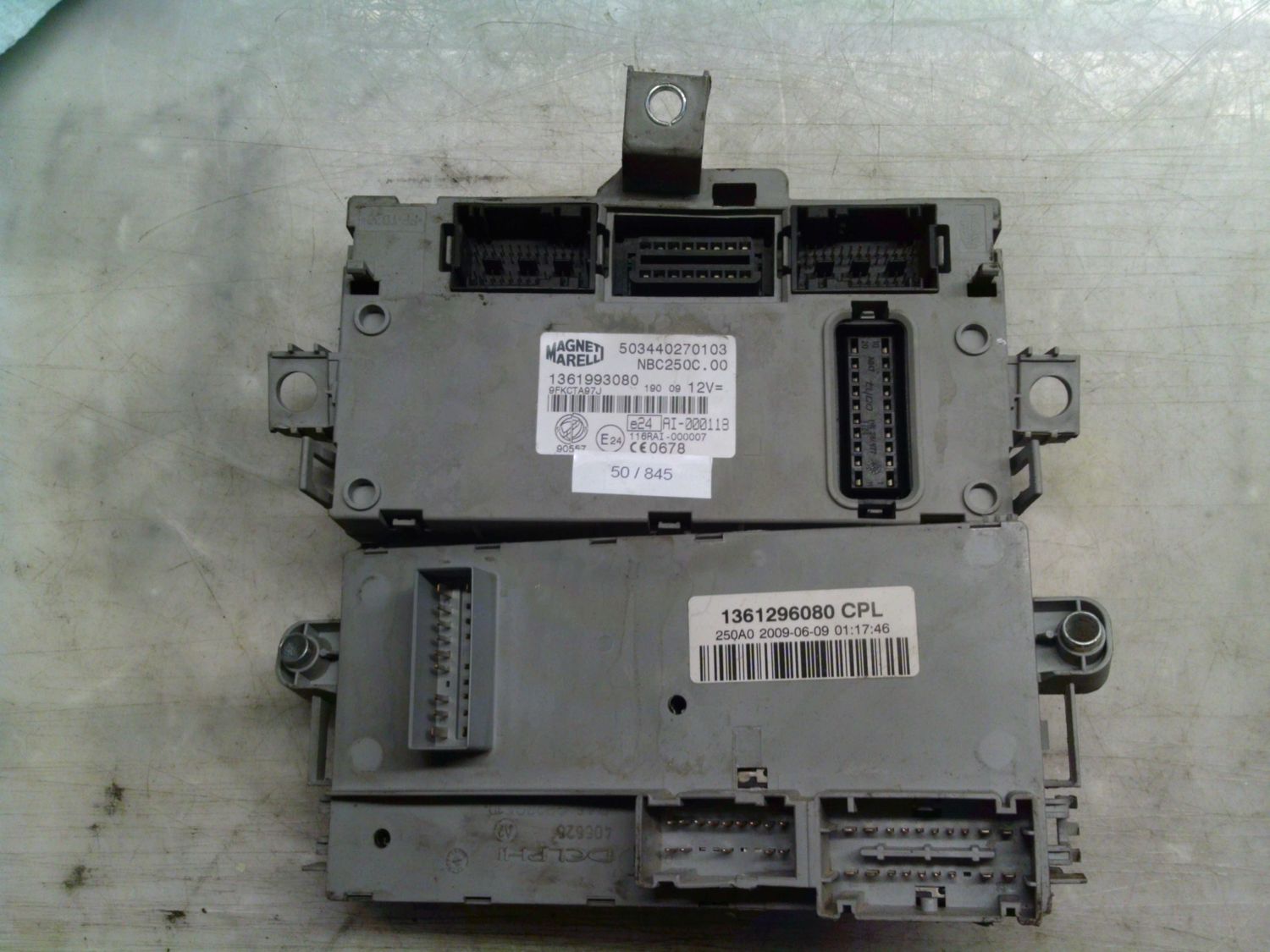 50-845 Body Computer Magneti Marelli 503440270103   NBC250C.00 1361993080 1361296080 CPL  Fiat Diesel Ducato