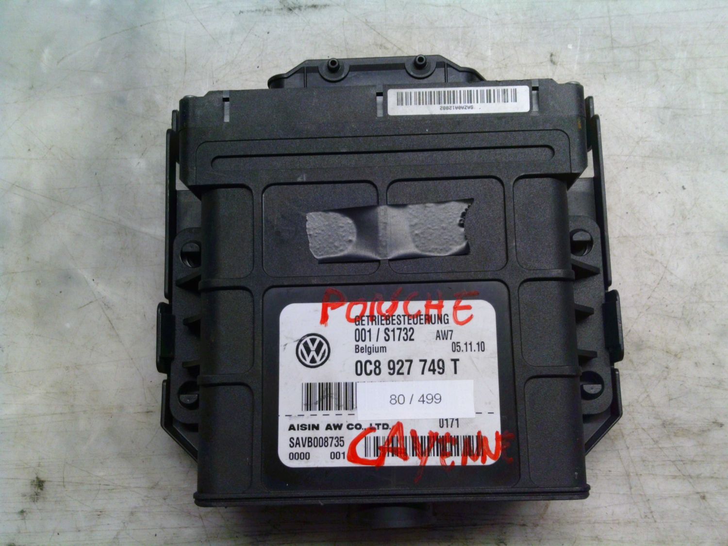 80-499 Modulo Controllo della Trasmissione Aisin Aw Co.Ltd 0C8 927 749 T 0C8927749T 001/S1732 AW7   Porsche Diesel Cayenne