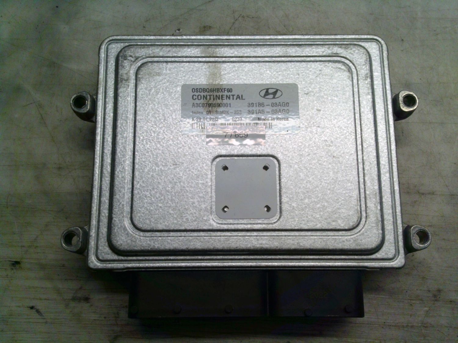 7-659 Centralina Motore Continental 391B5-03AG0 391B503AG0 A3C0790590001 SIM 2K-253 391A5-03AG0 M13D Hyundai Elettrica / Benzina Kona