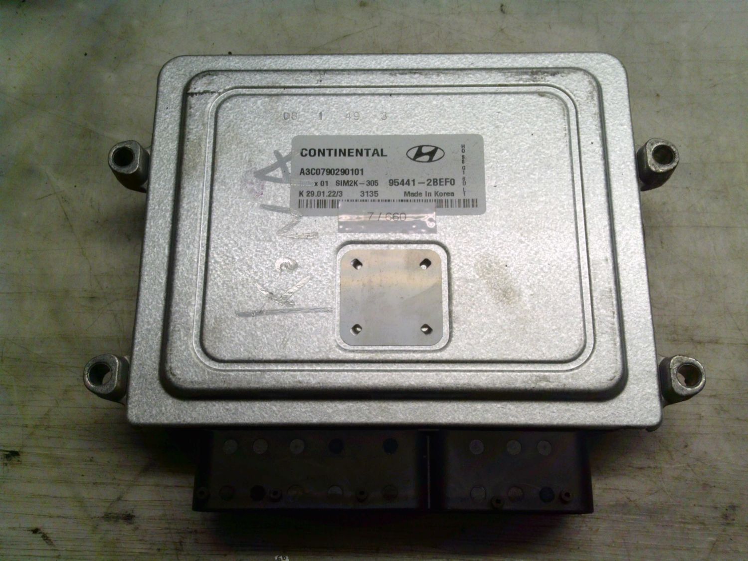 7-660 Centralina Motore Continental 95441-2BEF0 954412BEF0 A3C0790290101 SIM 2K-305    Hyundai Diesel Kona