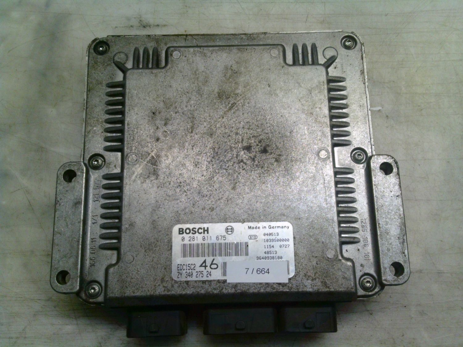 7-664 Centralina Motore Bosch 0 281 011 675 0281011675 ZY 340 275 24 1039S00000 EDC15C2 46 Suzuki Diesel Vitara 7-664 Centralina Motore Bosch 0 281 011 675 0281011675 ZY 340 275 24 1039S00000 EDC15C2 46 Suzuki Diesel Vitara