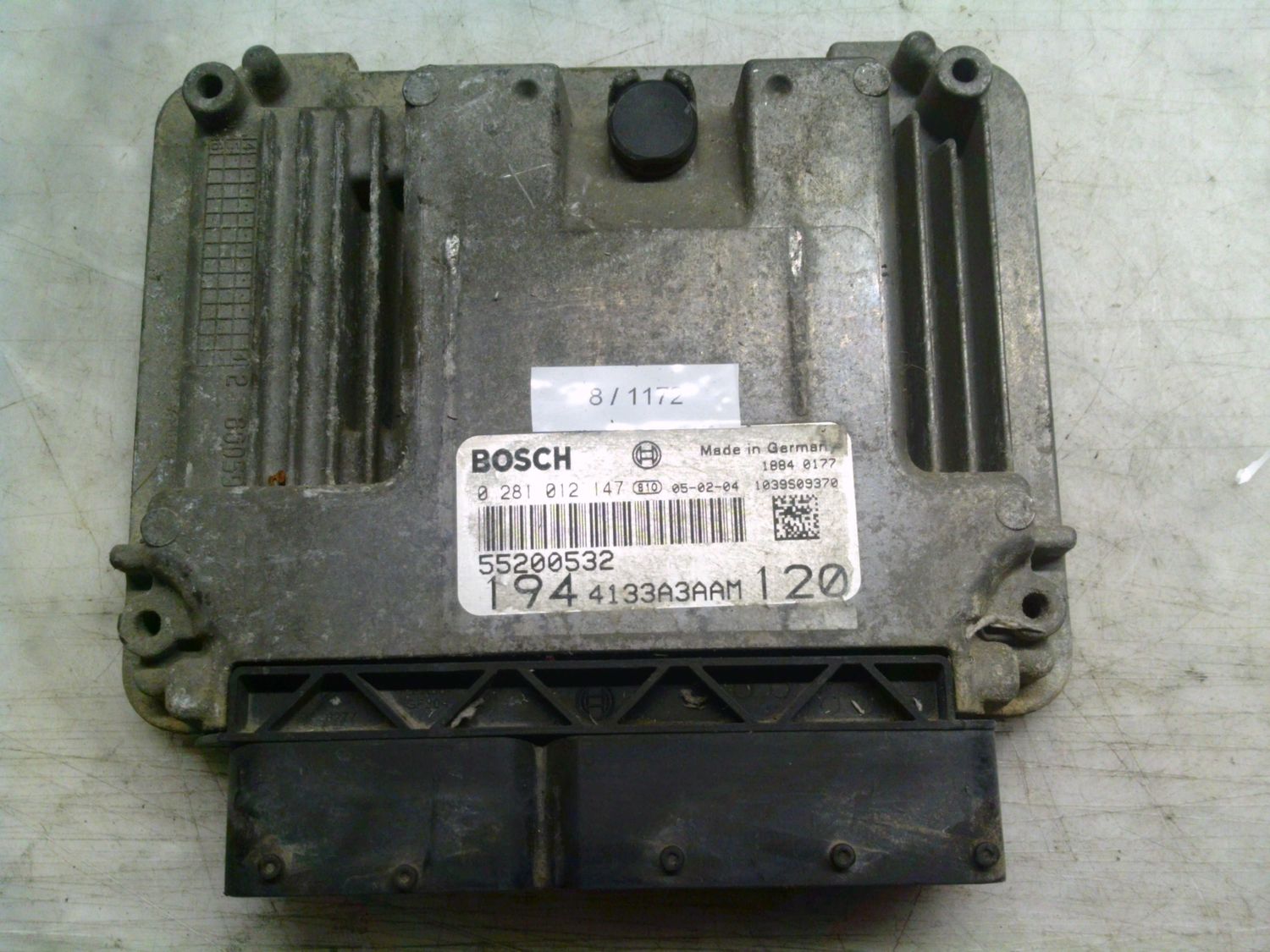 8-1172 Centralina Motore Bosch 0 281 012 147 0281012147 55200532 1039S09370 194 4133A3AAM 120 Fiat Diesel Croma 8-1172 Centralina Motore Bosch 0 281 012 147 0281012147 55200532 1039S09370 194 4133A3AAM 120 Fiat Diesel Croma