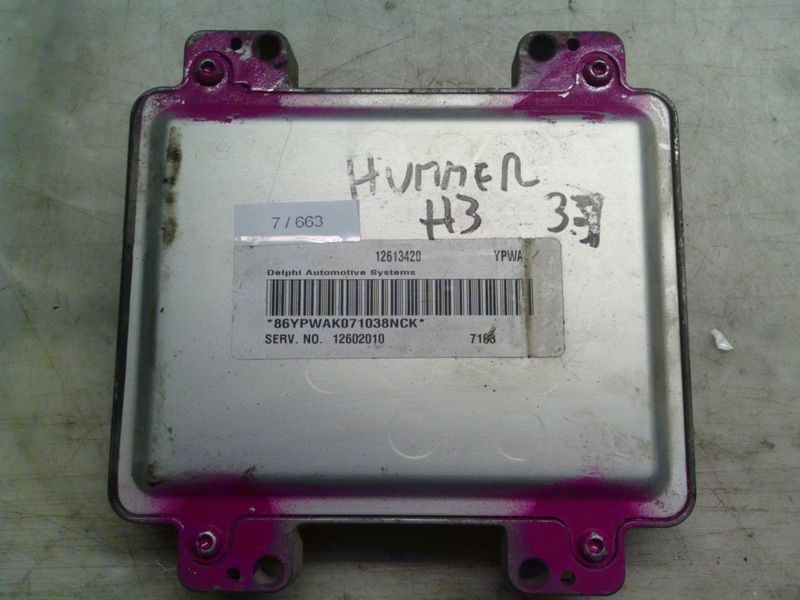 7-663 Centralina Motore Delphi 12613420   12602010 YPWA   Hummer Benzina H 3