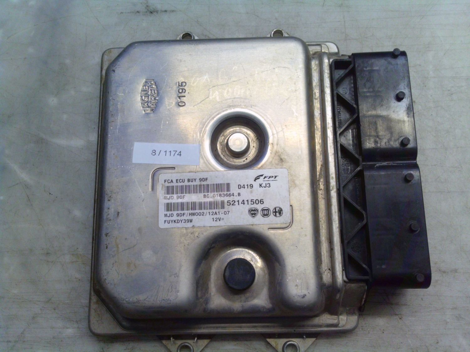 8-1174 Centralina Motore Magneti Marelli 52141506 MJD 9DF BC.0183664.B FCA ECU BUY 9DF HW002/12A1-07 Alfa Romeo / Fiat / Lancia Diesel Varie 8-1174 Centralina Motore Magneti Marelli 52141506 MJD 9DF BC.0183664.B FCA ECU BUY 9DF HW002/12A1-07 Alfa Romeo / Fiat / Lancia Diesel Varie