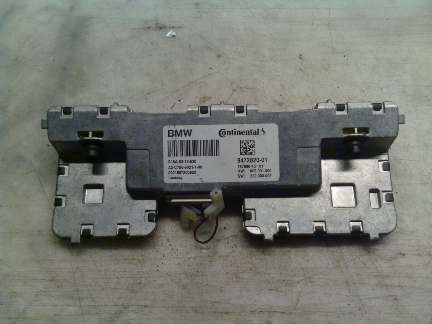 70-1212 Modulo Telecamera Continental 9472820-01 947282001 757890-13/01 S15A-03-18-530 A2-C756-5021-1-00 Bmw X 3 70-1212 Modulo Telecamera Continental 9472820-01 947282001 757890-13/01 S15A-03-18-530 A2-C756-5021-1-00 Bmw X 3