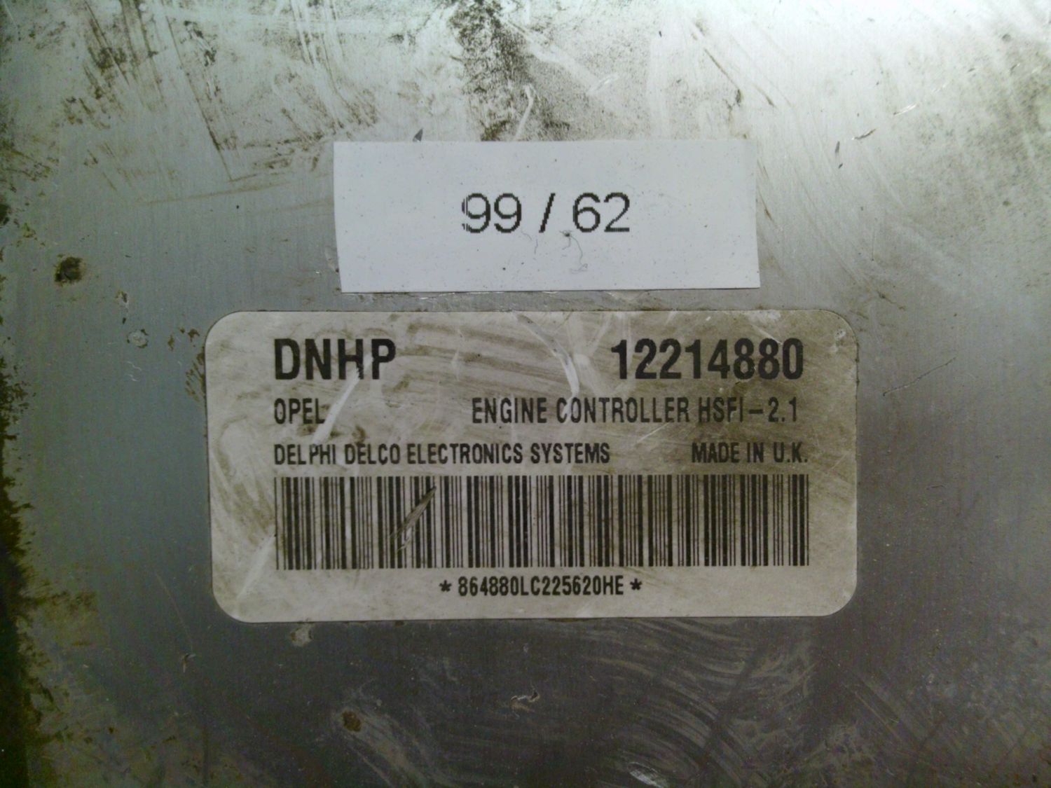 99-62 Centralina Motore Delphi 12214880 DNHP HSFI-2.1 Opel Benzina Varie 99-62 Centralina Motore Delphi 12214880 DNHP HSFI-2.1 Opel Benzina Varie