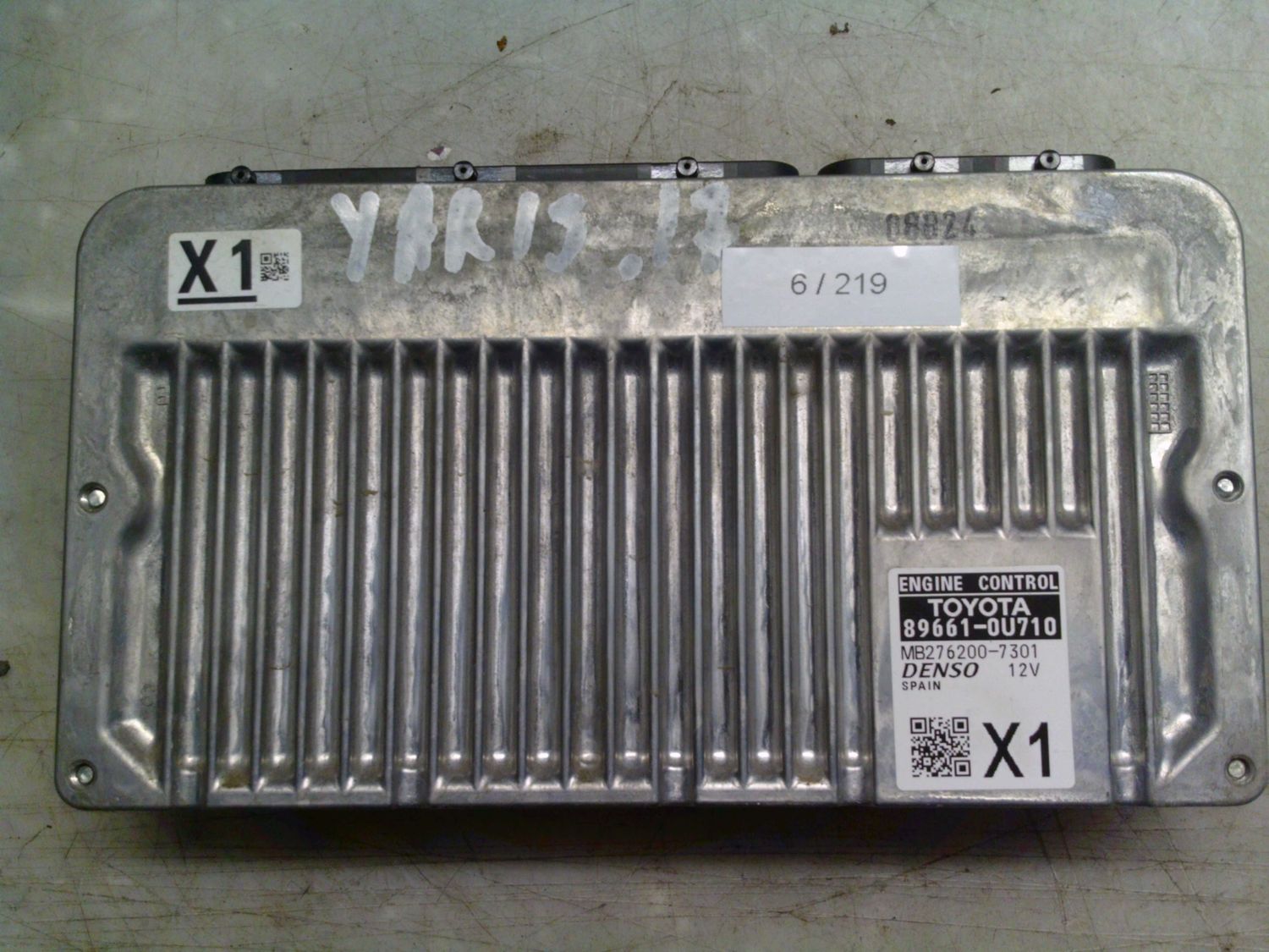 6-219 Centralina Motore Denso 89661-0U710 896610U710 M276200-7301 X1 Toyota Benzina Yaris 6-219 Centralina Motore Denso 89661-0U710 896610U710 M276200-7301 X1 Toyota Benzina Yaris