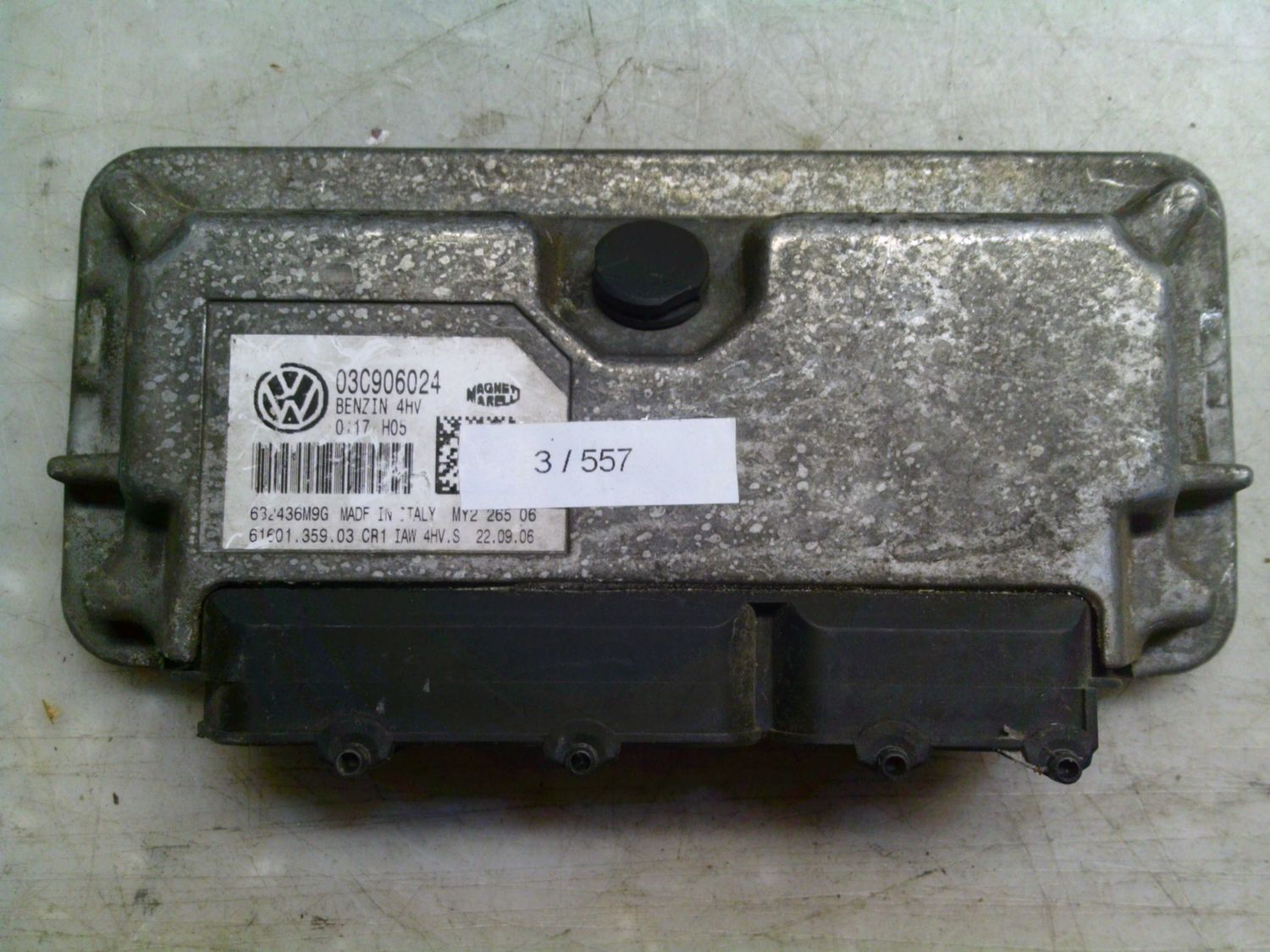 3-557 Centralina Motore Magneti Marelli 03C 906 024 03C906024 61601.359.03 632436M9G   CR1 Volkswagen Benzina Polo