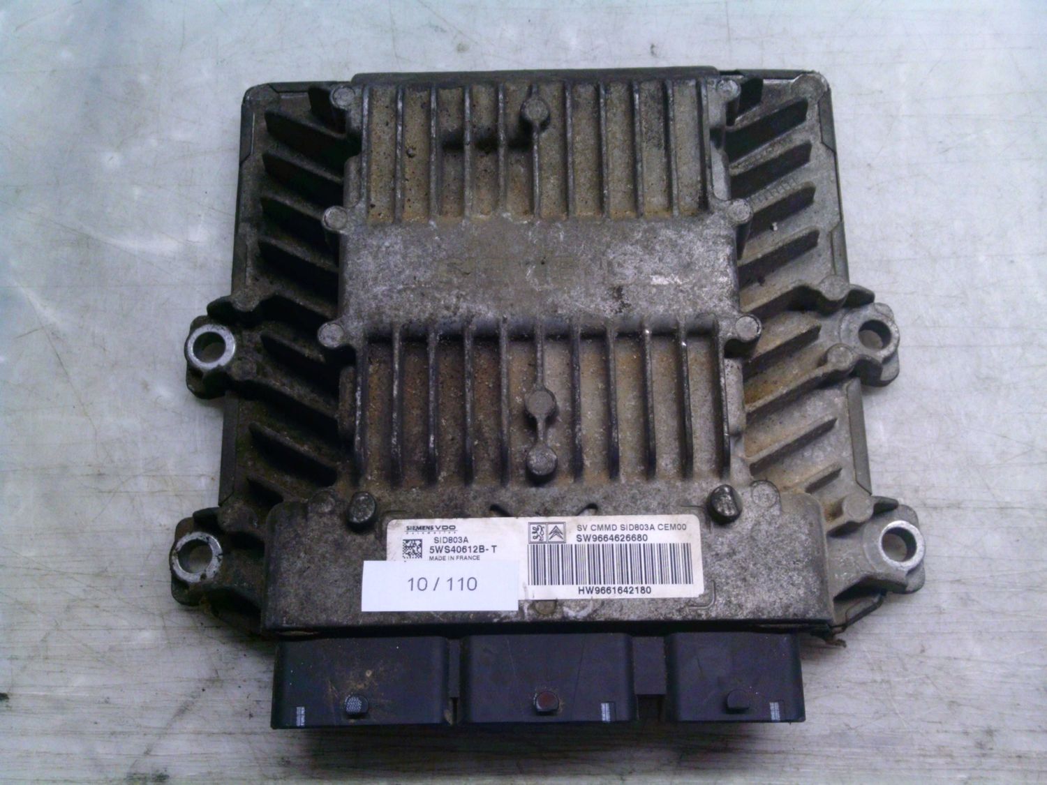 10-110 Centralina Motore Siemens 5WS40612B-T 5WS40612BT 9664626680 9661642180 SID 803A  Ford Diesel Focus