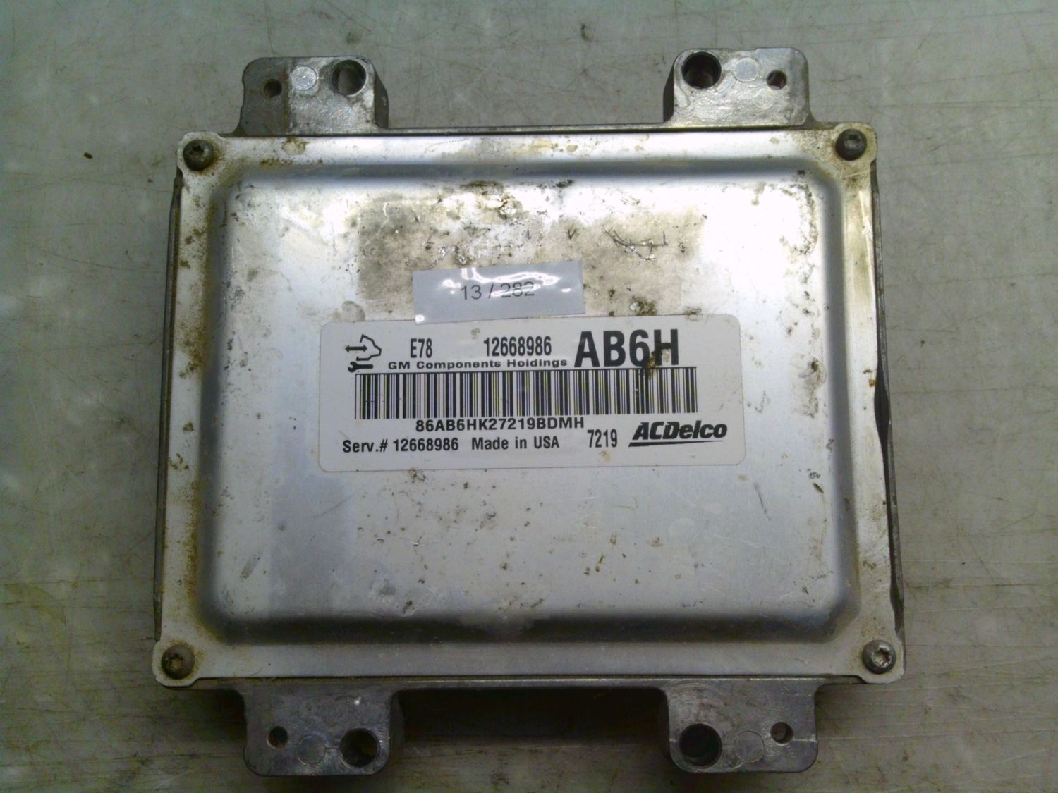13-282 Centralina Motore Acdelco 12668986   12668986 AB6H  E78 Opel Benzina Mokka