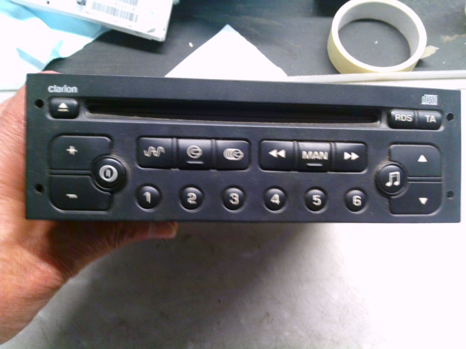 20-886 Autoradio Clarion PU-2471A PU2471A RD3-01 286-9487-47 96552633XT  Peugeot  307
