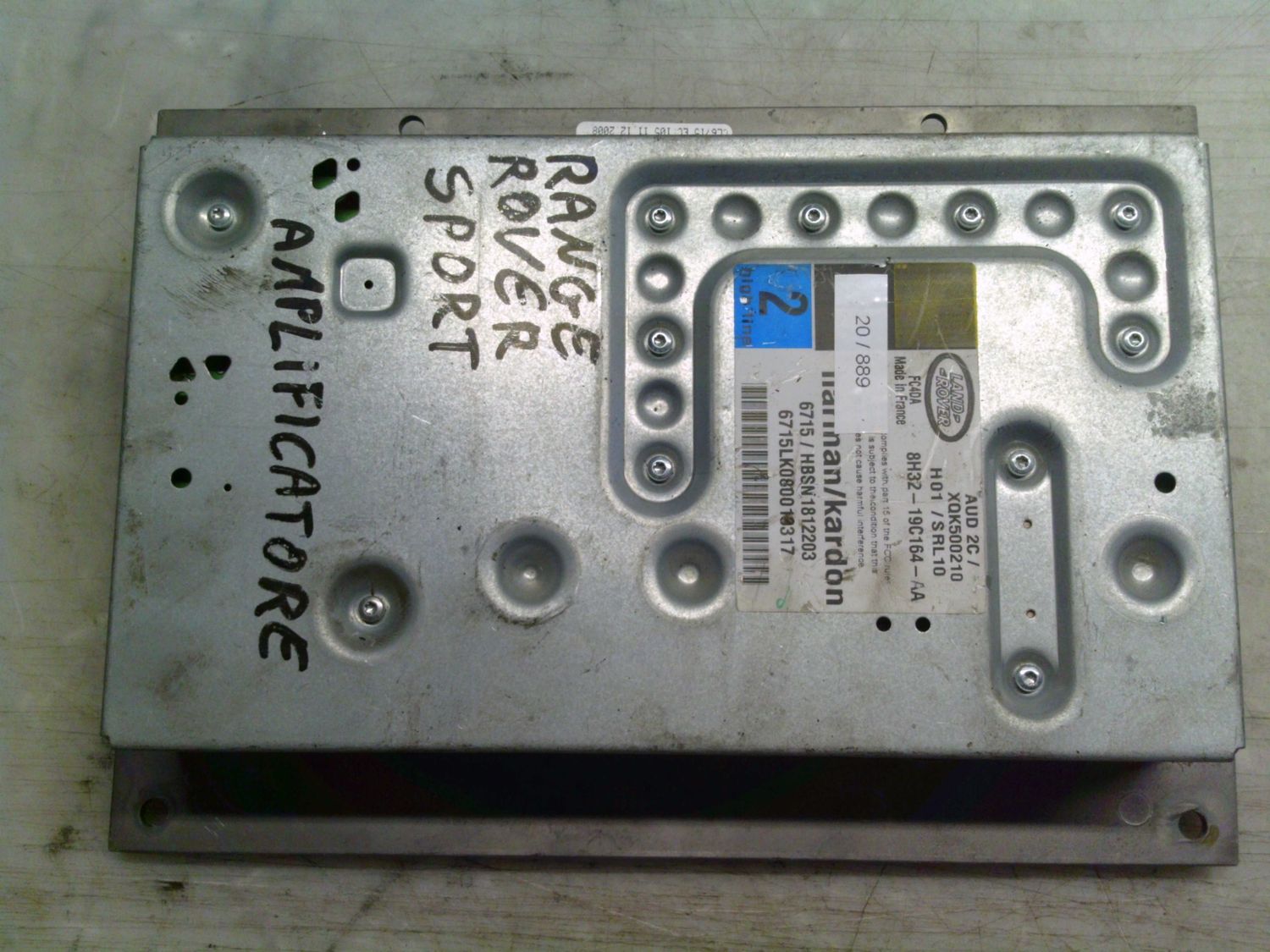 20-889 Amplificatore Audio Harman 8H32-19C164-AA 8H3219C164AA AUD 2C H01 / SRL10 6715/HBSN1812203  Land Rover  Range Rover Sport