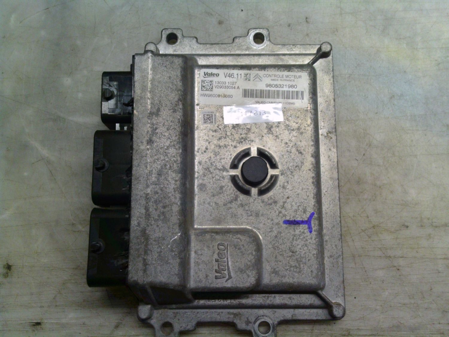11-813 Centralina Motore Valeo 9805321980   9800913080 V46.11 A2C1444320001  Citroen / Peugeot Benzina Varie