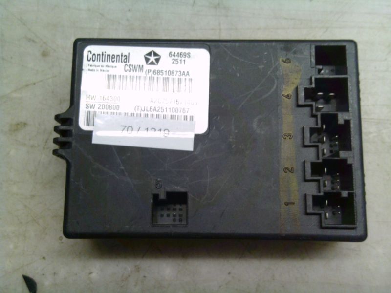 70-1219 Centralina Riscaldamento Sedili Continental P68510873AA   A2C7571571400 64469S HW: 164300 SW: 200800 Jeep Elettrica / Benzina Wrangler