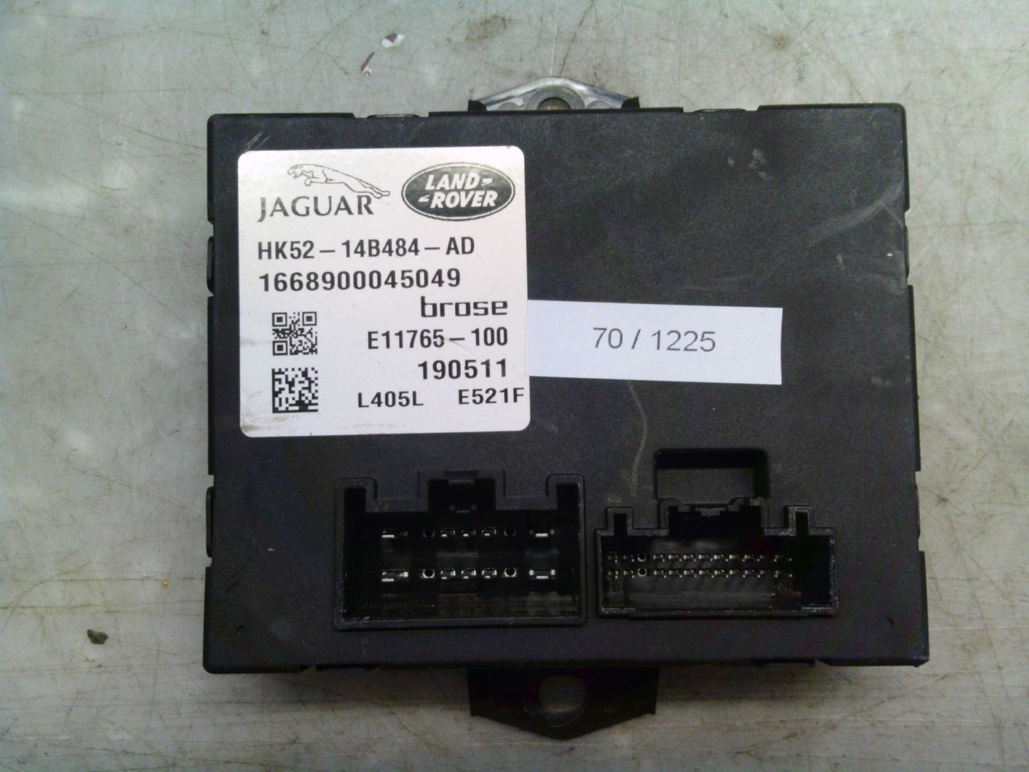 70-1225 Centralina Portellone Land Rover HK52-14B484-AD HK5214B484AD E11765-100 L405L E521F  Land Rover  Range Rover Sport