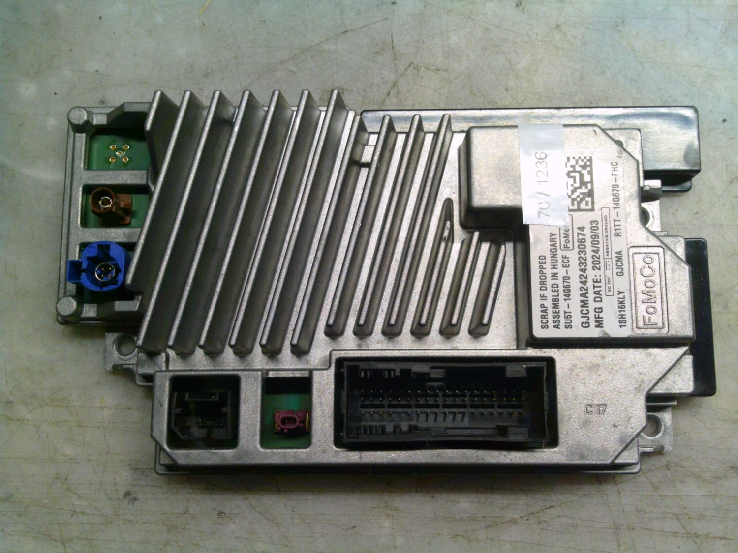70-1236 Modulo Nav Radio CD Player Fomoco SU5T-14G670-ECF SU5T14G670ECF SYNC-G4 Ford Varie 70-1236 Modulo Nav Radio CD Player Fomoco SU5T-14G670-ECF SU5T14G670ECF SYNC-G4 Ford Varie
