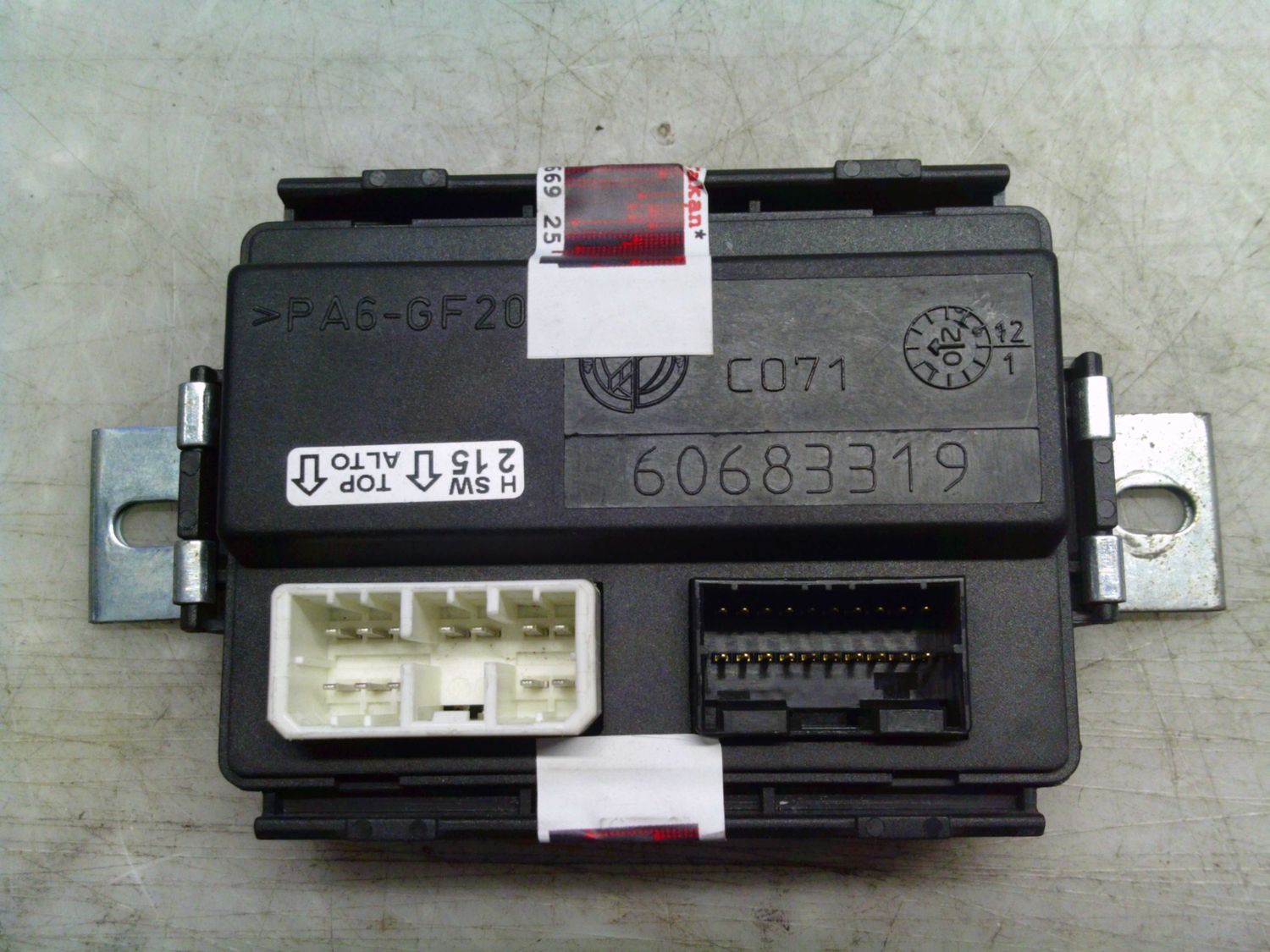 70-1227 Centralina Alzavetri Alfa Romeo / Fiat / Lancia 60683319   SW: 15    Alfa Romeo  Gt
