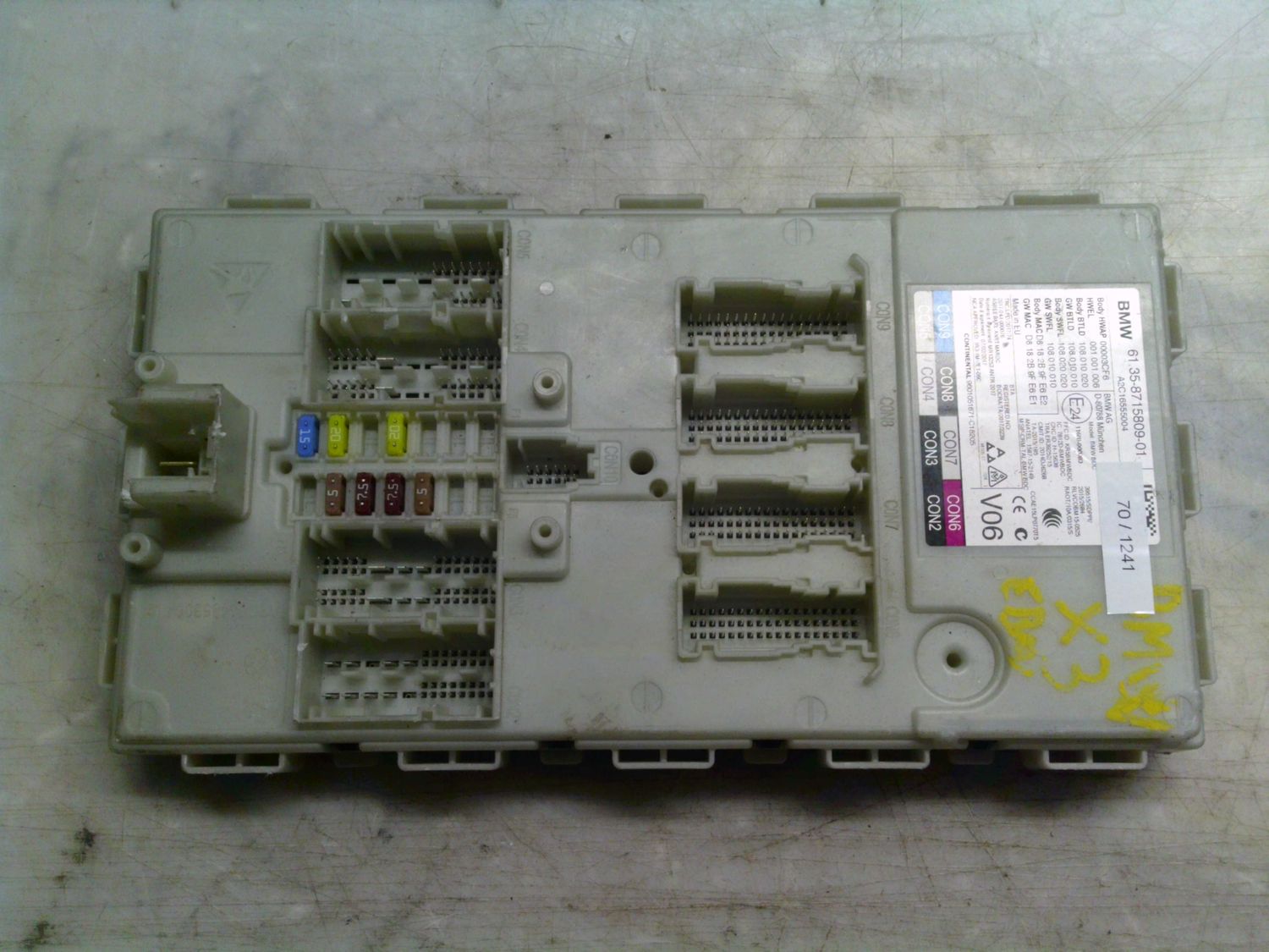 70-1241 Modulo di Controllo Bmw 61.35-8715809-01 61.35871580901 V06 BDC A2C16555004  Bmw  X 3