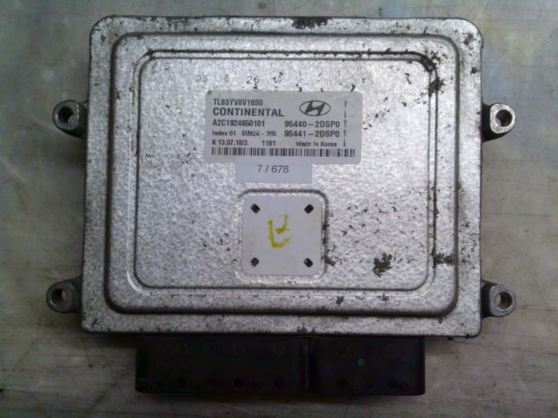 7-678 Centralina Cambio Automatico Continental 95440-2DSP0 954402DSP0 95441-2DSP0 A2C1924650101 SIM2K-305 TL83YV8V16S0 Hyundai  Tucson