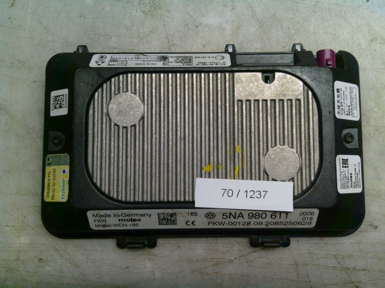 70-1237 Modulo Ricarica Wireless Volkswagen 5NA 980 611 5NA980611 RK7185-00    Volkswagen  Varie