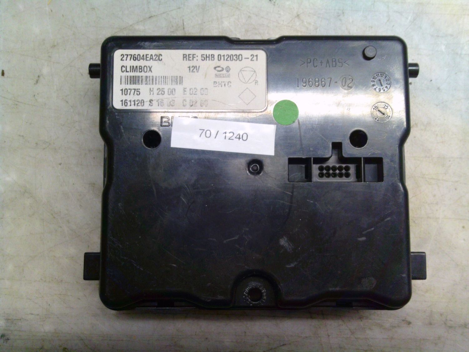 70-1240 Centralina Clima Nissan 277604EA2C   5HB 012030-21 CLIMBOX BHTC  Nissan  Qashqai