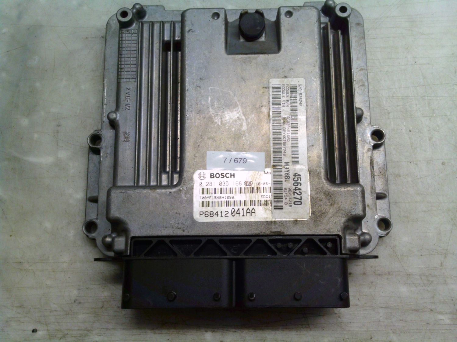 7-679 Centralina Motore Bosch 0 281 035 168 0281035168 P68412041AA 1039T24479   Jeep Diesel Compass