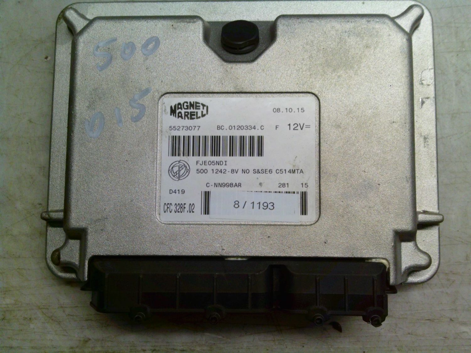 8-1193 Centralina Cambio Automatico Magneti Marelli 55273077   CFC 328F.02 BC.0120334.C  500 1242-8V NO S&SE6 C51 4MTA Fiat  500