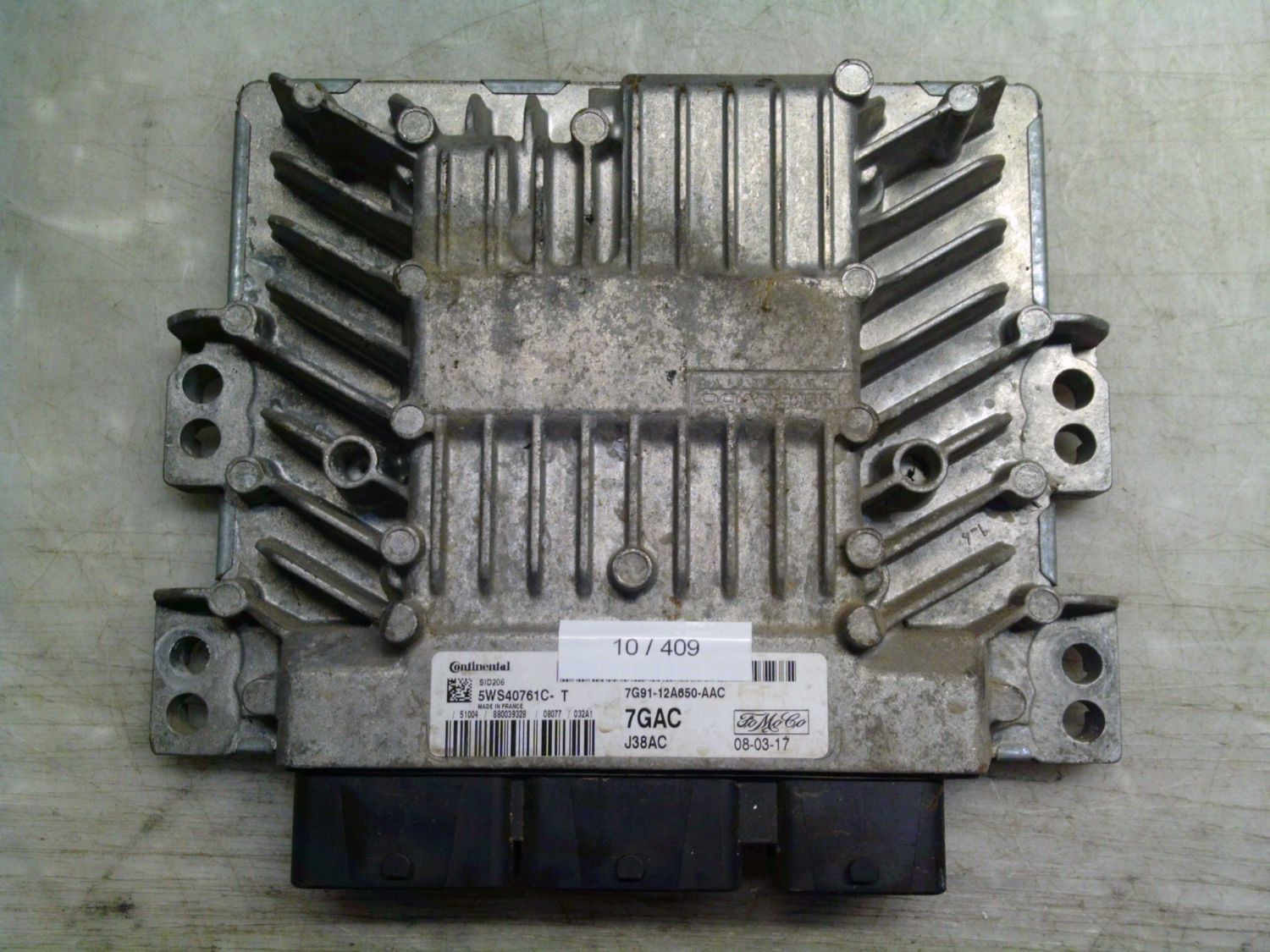 10-409 Centralina Motore Continental 5WS40761C-T 5WS40761CT 7G91-12A650-AAC 7GAC  J38AC SID 206  Ford Diesel Varie