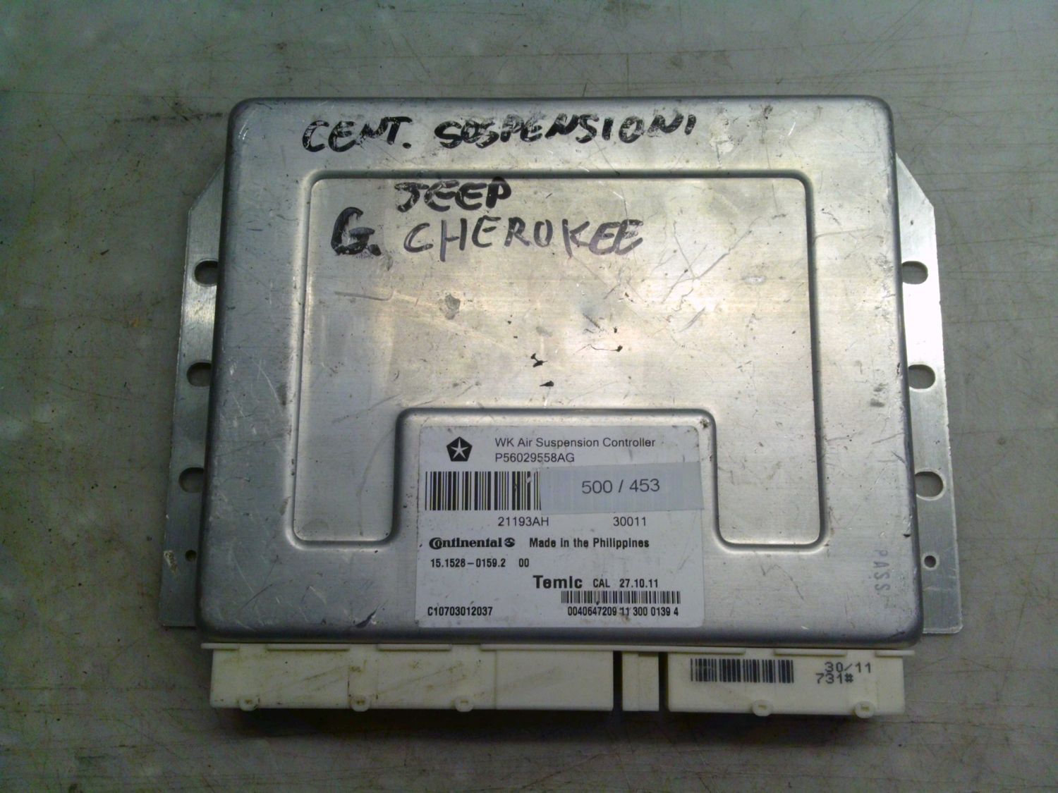 500-453 Centralina Sospensioni Continental P56029558AG   21193AH 15.1528-0159.2 C10703012037  Jeep  Grand Cherokee