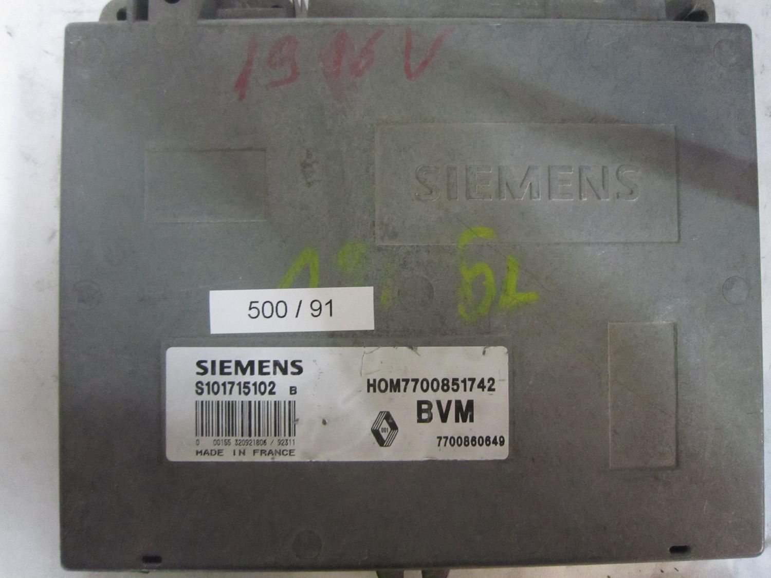 500-91 Centralina Motore Siemens S101715102 B S101715102B HOM7700851742 7700860649  Renault Benzina Varie