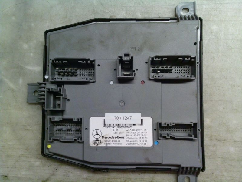 70-1247 Centralina Modulo Confort Hella Kg 5DK 014 333-64 5DK01433364 A 205 900 71 47 A 205 901 95 19 A 167 902 19 07  Mercedes  Glc
