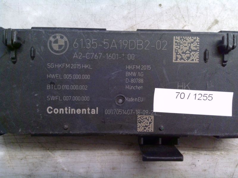 70-1255 Centralina Portellone Continental 61.35-5A19DB2-02 61.355A19DB202 A2-C767-1601-1-00 HKFM2015   Bmw  Serie 3
