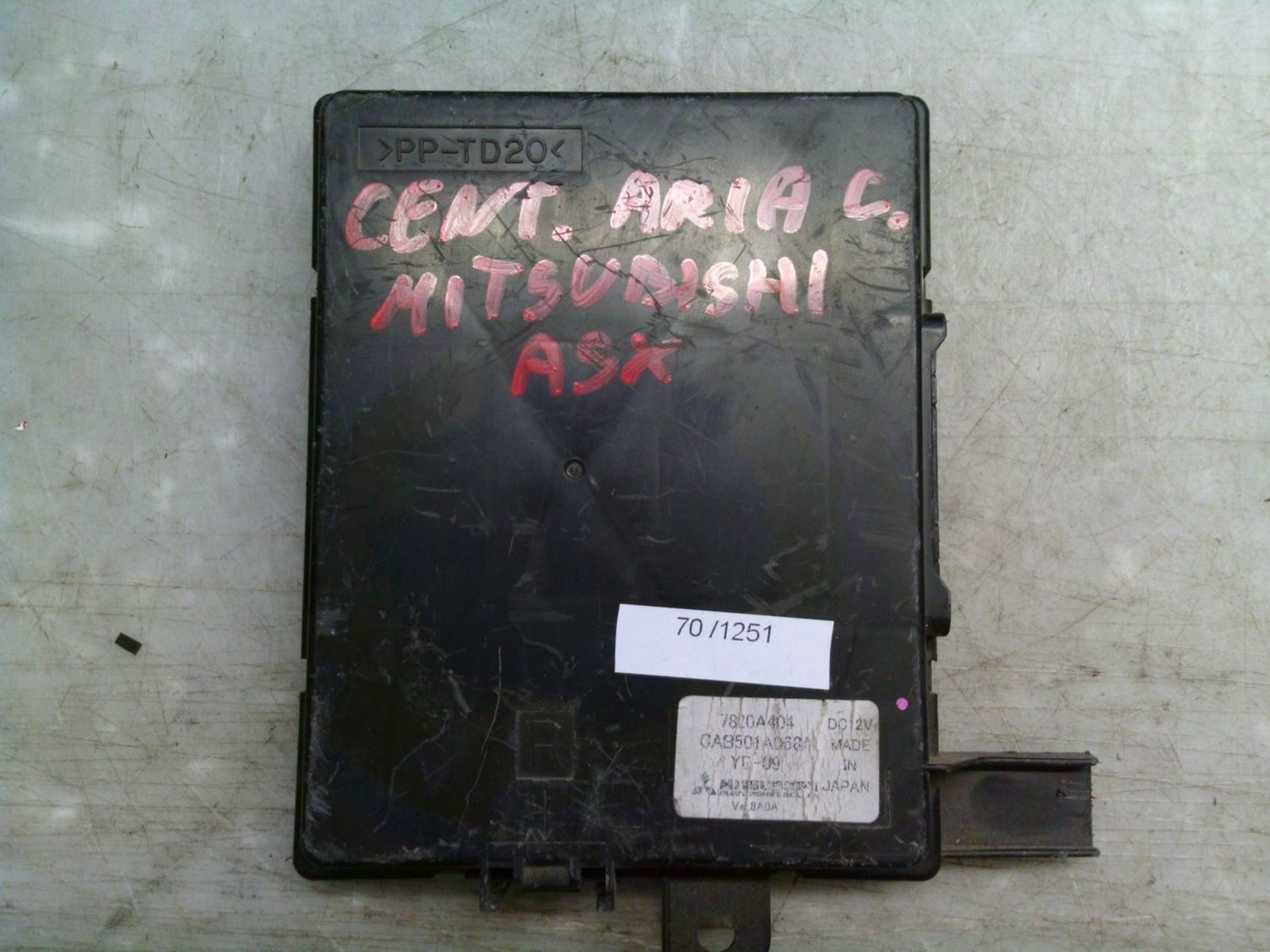 70-1251 Modulo Controllo Aria Condizionata Mitsubishi 7820A404   3093694 140611 D05   Mitsubishi  Asx