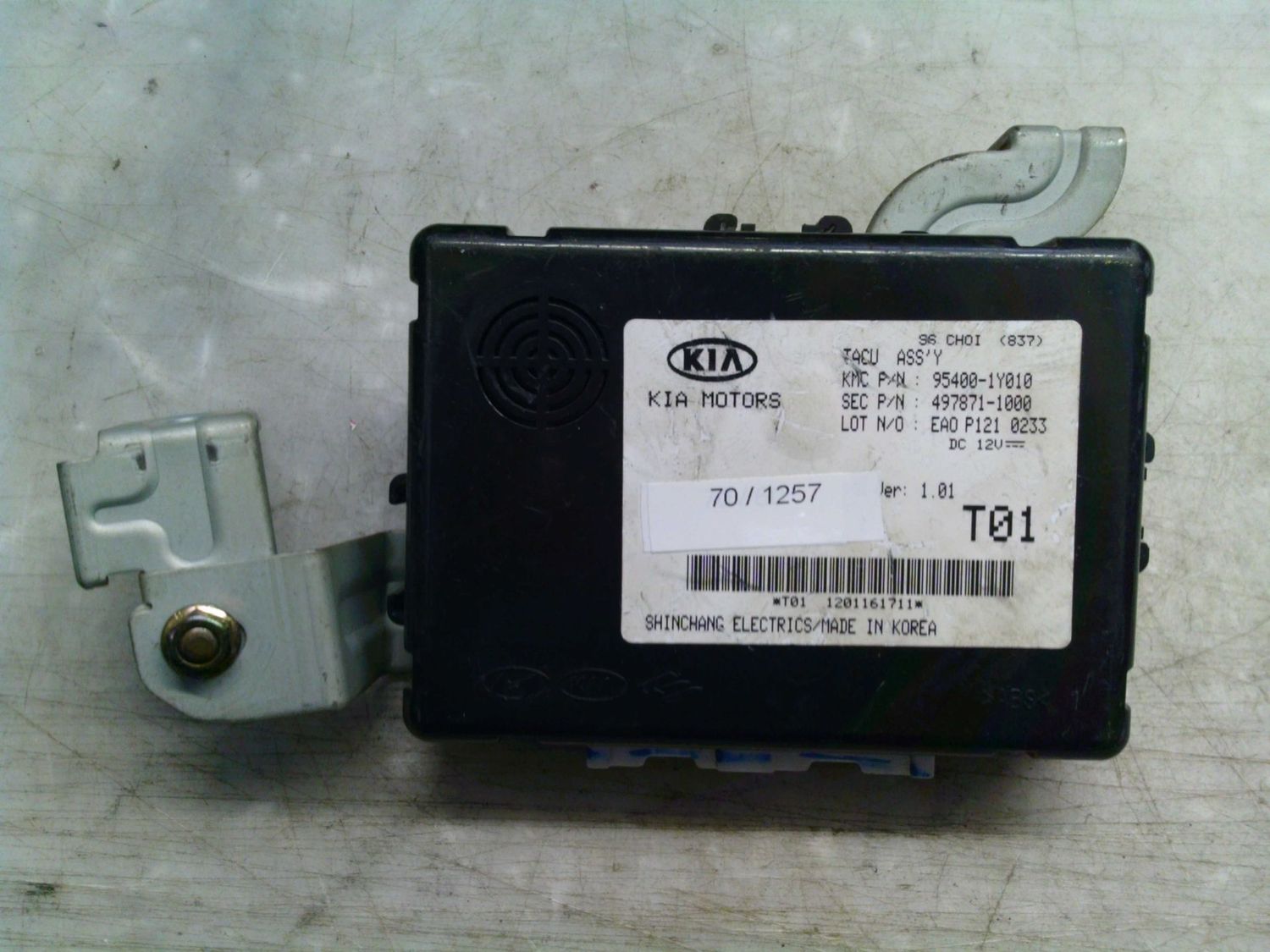70-1257 Modulo Chiusura Centralizzata Kia 95400-1Y010 954001Y010 497871-1000 Kia Varie 70-1257 Modulo Chiusura Centralizzata Kia 95400-1Y010 954001Y010 497871-1000 Kia Varie
