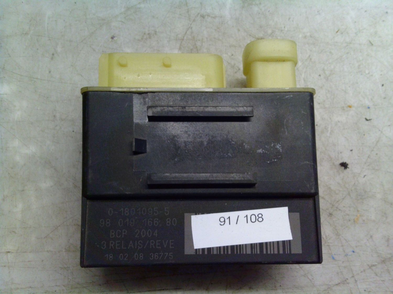 91-108 Rele' Candeletta 98 019 166 80 9801916680 BCP2004 0-1801095-5 Peugeot Diesel 3008 91-108 Rele' Candeletta 98 019 166 80 9801916680 BCP2004 0-1801095-5 Peugeot Diesel 3008