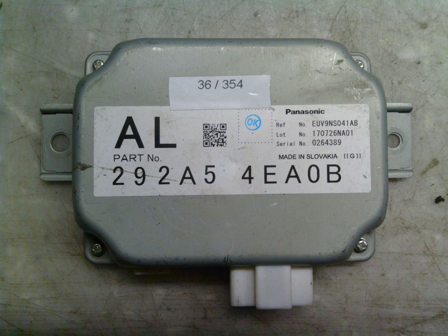 36-354 Regolatore Di Tensione Panasonic 292A5 4EA0B 292A54EA0B Nissan Qashqai 36-354 Regolatore Di Tensione Panasonic 292A5 4EA0B 292A54EA0B Nissan Qashqai