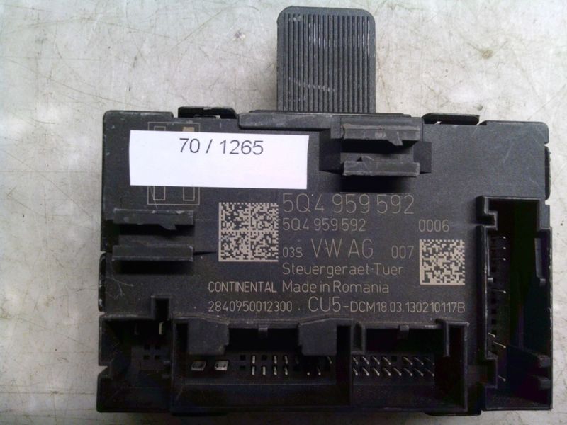 70-1265 Centralina Porte Volkswagen 5Q4 959 592 5Q4959592 CU5    Volkswagen  Golf