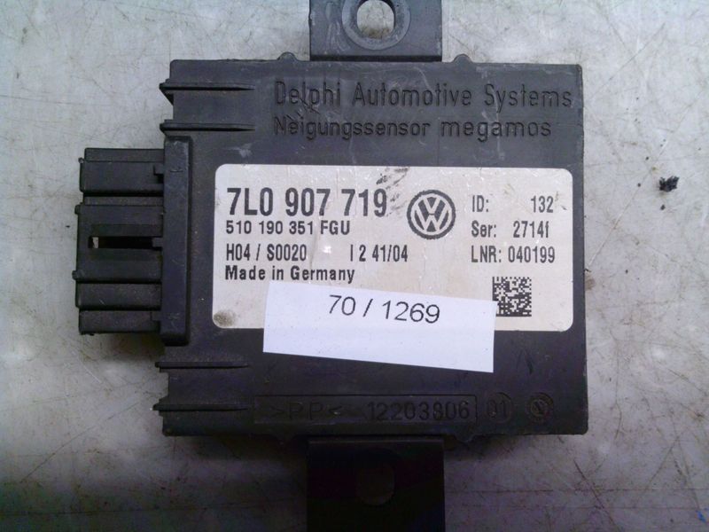 70-1269 Centralina Allarme Delphi 7L0 907 719 7L0907719 510190351FGU H04/S0020   Volkswagen  Touareg