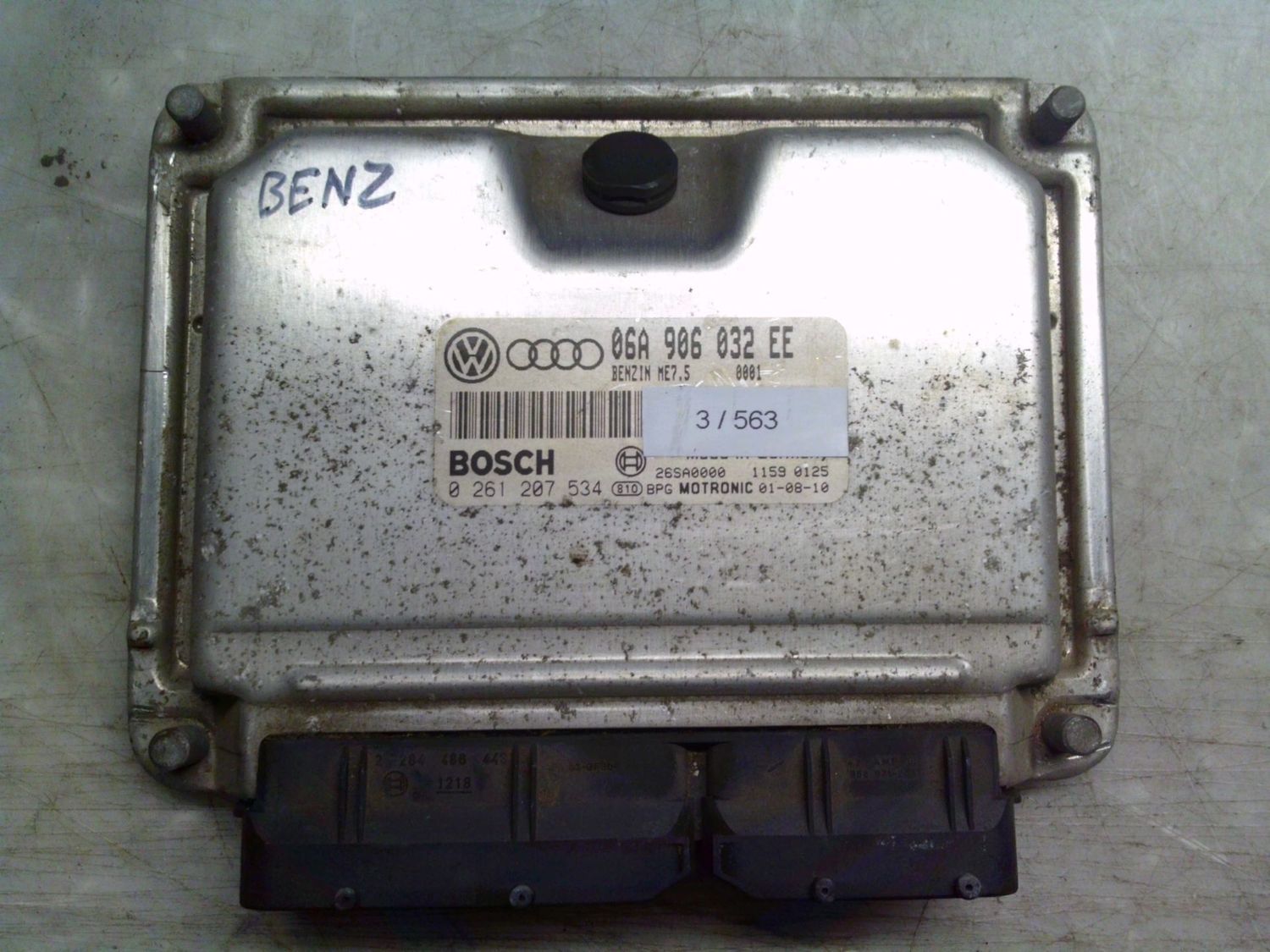 3-563 Centralina Motore Bosch 0 261 207 534 0261207534 06A 906 032 EE 26SA0000 ME7.5 Seat Benzina Toledo 3-563 Centralina Motore Bosch 0 261 207 534 0261207534 06A 906 032 EE 26SA0000 ME7.5 Seat Benzina Toledo