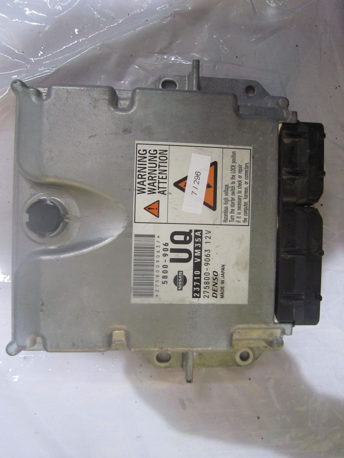7-296 Centralina Motore Denso 23710 VM35A 23710VM35A 275800-9063 5800-906 Nissan Diesel Np 300 7-296 Centralina Motore Denso 23710 VM35A 23710VM35A 275800-9063 5800-906 Nissan Diesel Np 300