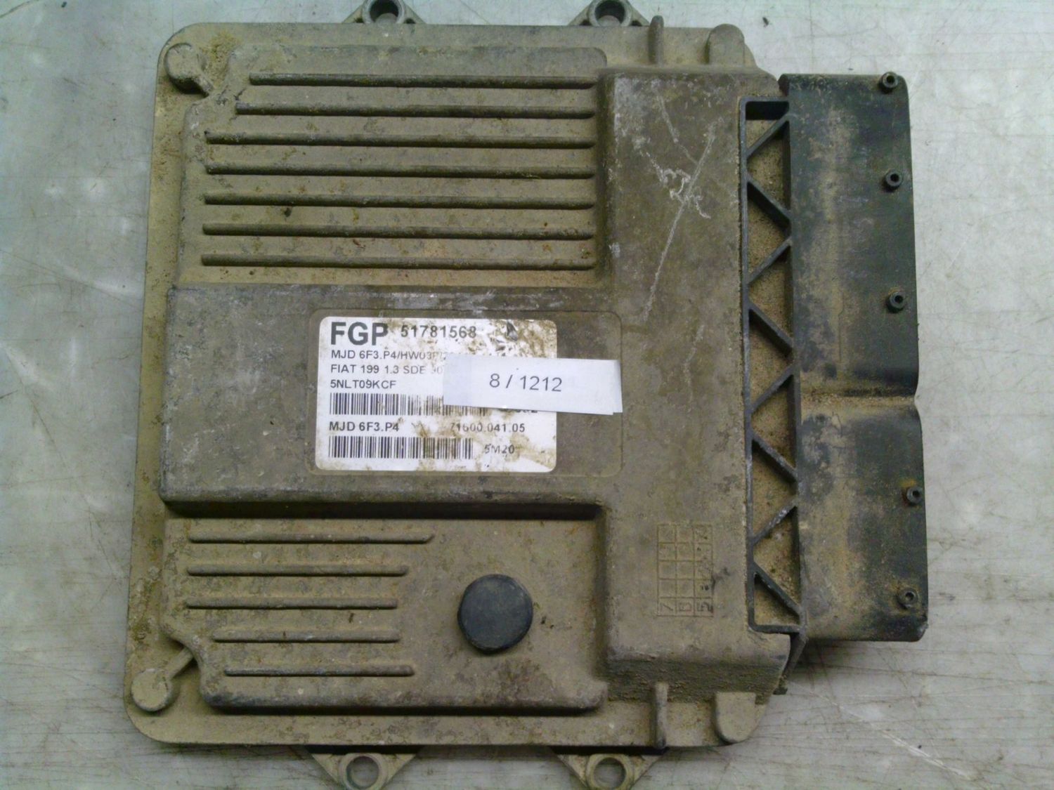 8-1212 Centralina Motore Magneti Marelli 51781568 MJD 6F3.P4 71600.041.05 HW03P/2944-P448 Fiat Diesel Punto 8-1212 Centralina Motore Magneti Marelli 51781568 MJD 6F3.P4 71600.041.05 HW03P/2944-P448 Fiat Diesel Punto
