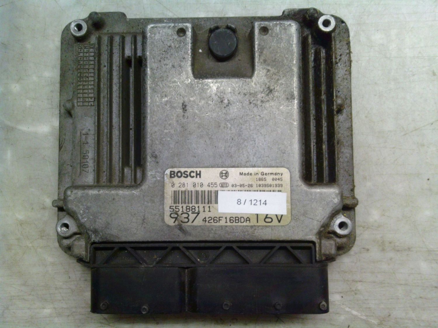 8-1214 Centralina Motore Bosch 0 281 010 455 0281010455 55188111 1039S01939 937 426F16BDA 16V Alfa Romeo Diesel 147 8-1214 Centralina Motore Bosch 0 281 010 455 0281010455 55188111 1039S01939 937 426F16BDA 16V Alfa Romeo Diesel 147