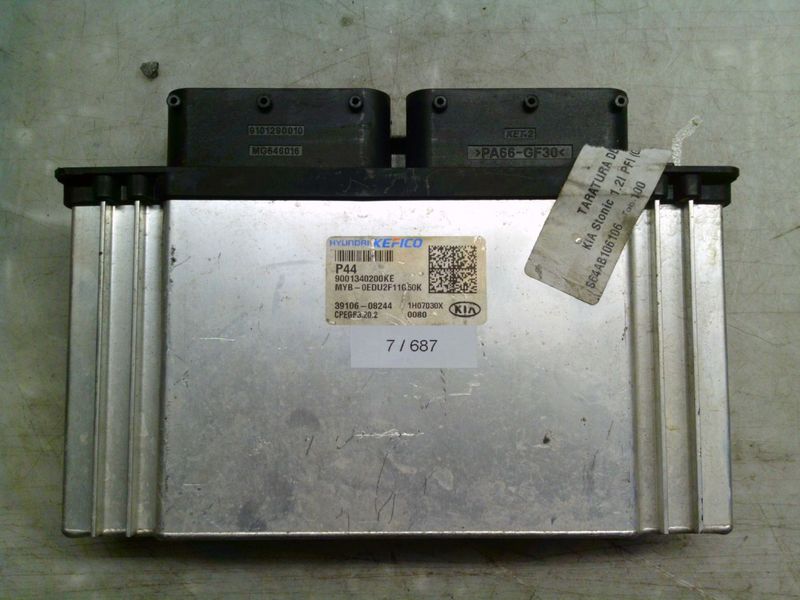 7-687 Centralina Motore Kefico 39106-08244 3910608244 9001340200KE   CPEGP3.20.2  Kia Benzina / Gpl Stonic
