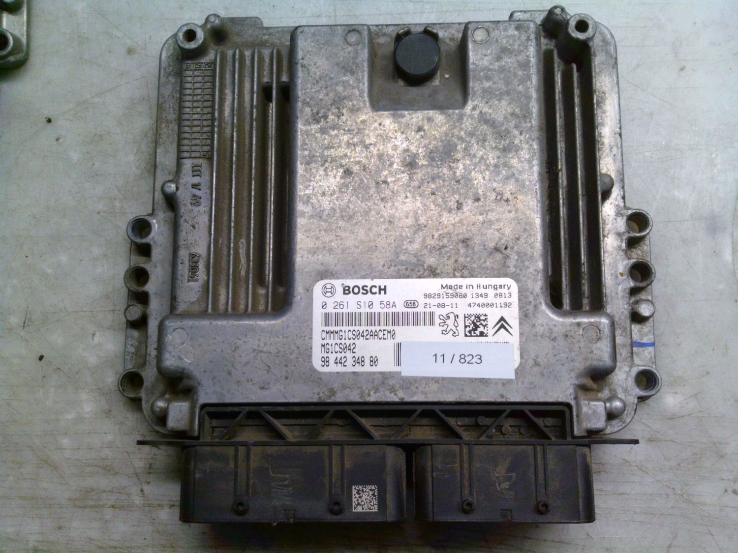11-823 Centralina Motore Bosch 0 261 S10 58A 0261S1058A 98 442 348 80 470001192 MG1CS042 9829159080 Citroen / Peugeot Benzina Varie 11-823 Centralina Motore Bosch 0 261 S10 58A 0261S1058A 98 442 348 80 470001192 MG1CS042 9829159080 Citroen / Peugeot Benzina Varie